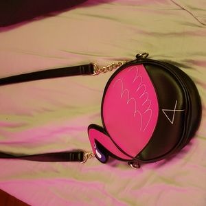 Betsy johnson flamingo cross body purse